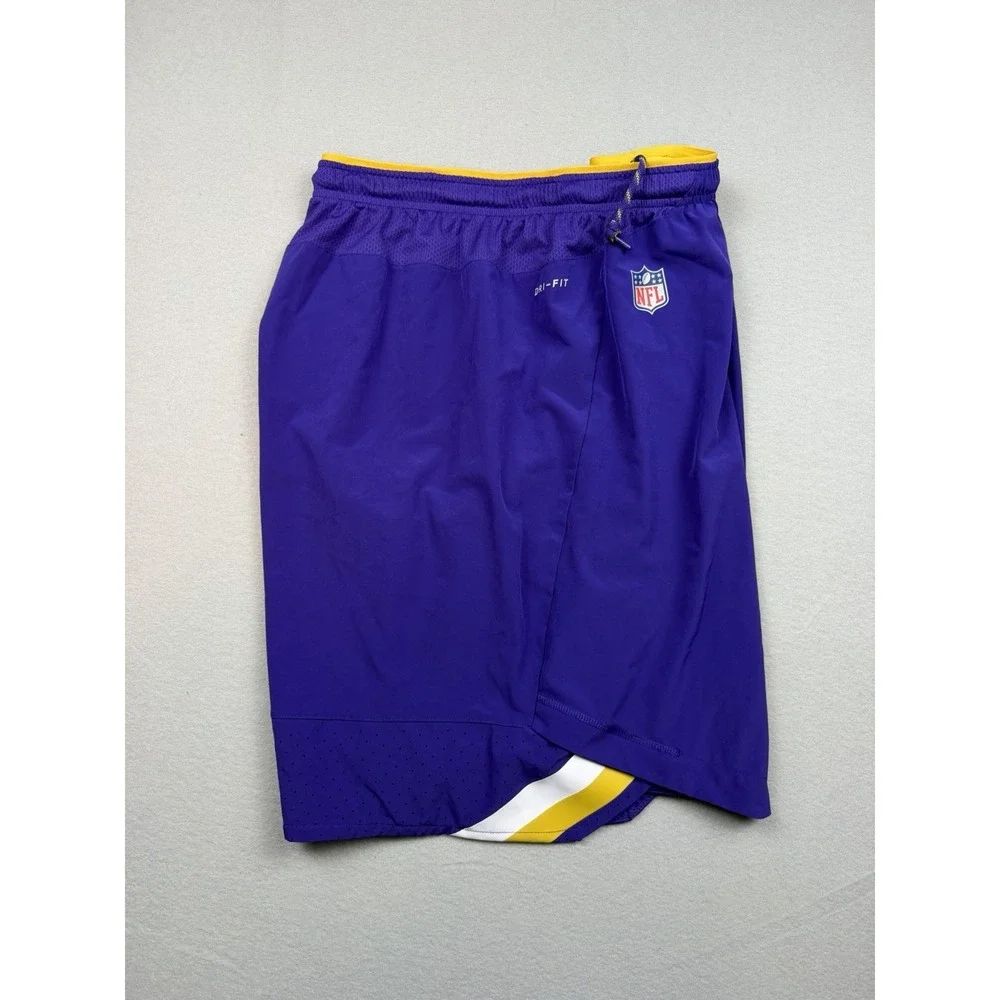 Minnesota Vikings Shorts Mens 3X Purple NFL Football Nike Dri Fit On Field Sport